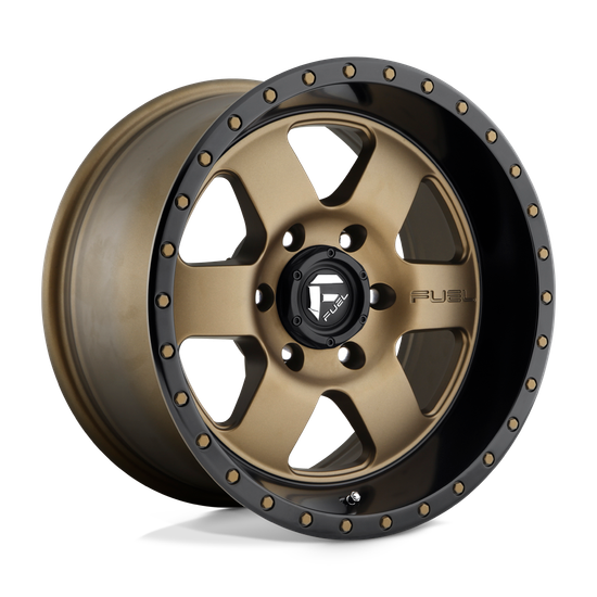 Fuel 1PC D617 PODIUM 6X139.7 20X9 +2 MATTE BRONZE BLACK BEAD RING
