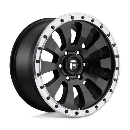 Fuel 1PC D629 TACTIC 6X139.7 18X9 +20 MATTE BLACK MACHINED RING