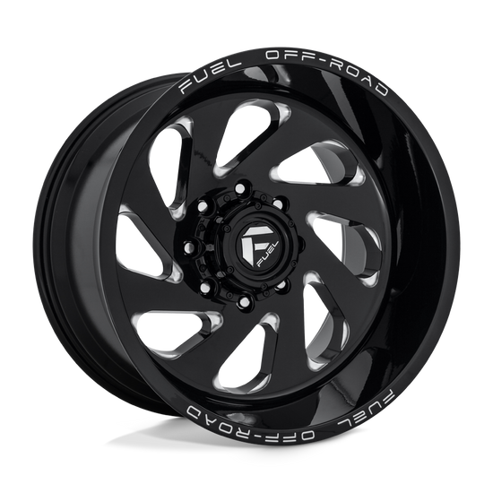 Fuel 1PC D637 VORTEX 6X135 20X12 -44 GLOSS BLACK MILLED