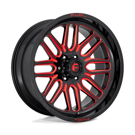 Fuel 1PC D663 IGNITE 5X127 20X9 +1 GLOSS BLACK RED TINTED CLEAR