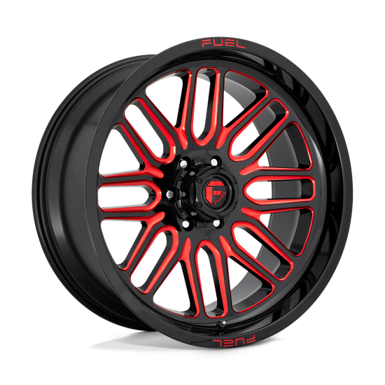 Fuel 1PC D663 IGNITE 6X135 22X10 -18 GLOSS BLACK RED TINTED CLEAR