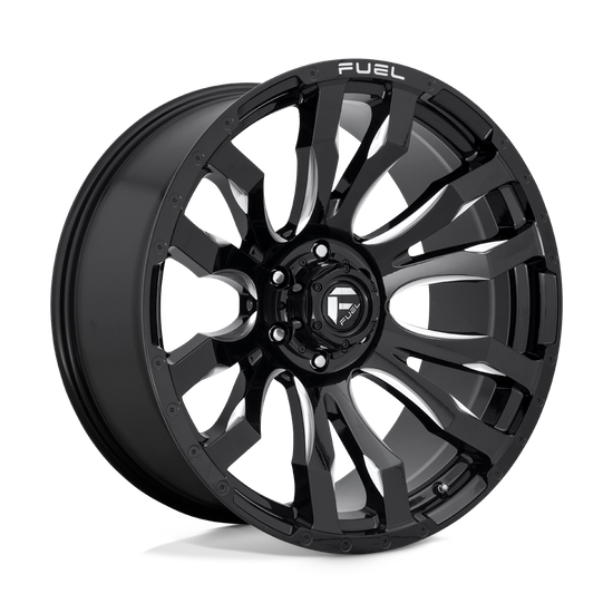 Fuel 1PC D673 BLITZ 6X135 17X9 +1 GLOSS BLACK MILLED