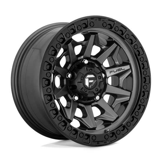 Fuel 1PC D716 COVERT 6X139.7 20X9 +1 MATTE GUN METAL BLACK BEAD RING
