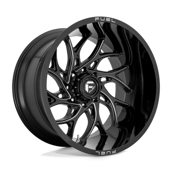 Fuel 1PC D741 RUNNER 5X150 20X10 -18 GLOSS BLACK MILLED