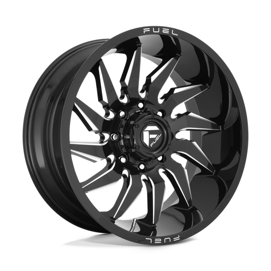 Fuel 1PC D744 SABER 6X139.7 22X12 -44 GLOSS BLACK MILLED