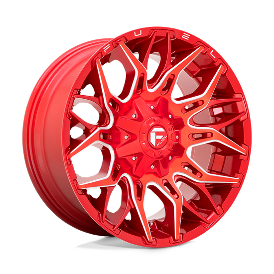Fuel 1PC D771 TWITCH 6X135/6X139.7 20X10 -18 CANDY RED MILLED