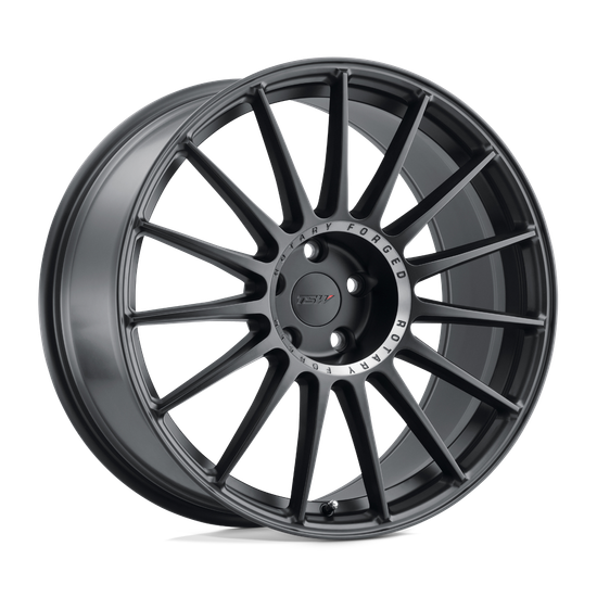 TSW PADDOCK 5X105 17X8 +40 SEMI GLOSS BLACK W/ MACHINED TINTED RING