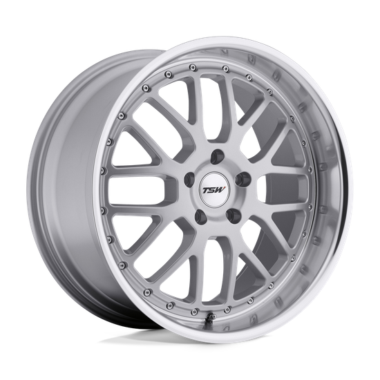 TSW VALENCIA 5X112 18X8 +32 SILVER W/ MIRROR CUT LIP