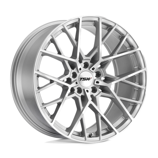 TSW SEBRING 5X114.3 18X8.5 +40 SILVER W/  MIRROR CUT FACE