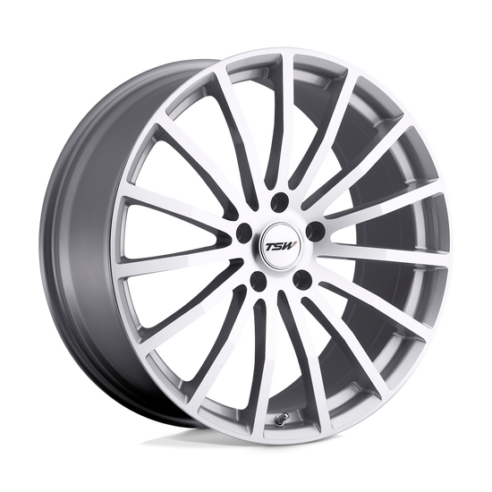 TSW MALLORY 5X114.3 20X8.5 +40 SILVER W/ MIRROR CUT FACE
