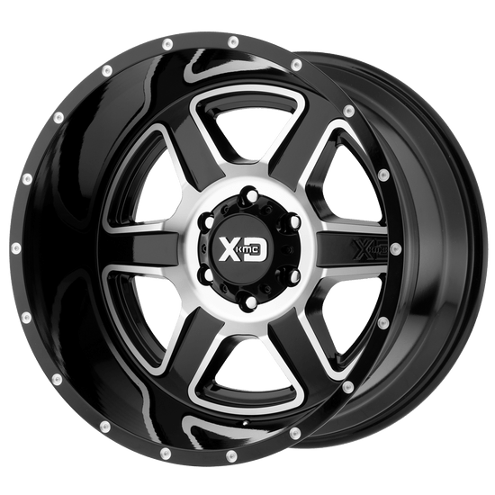 XD XD832 FUSION 8X180 20X10 -24 GLOSS BLACK MACHINED