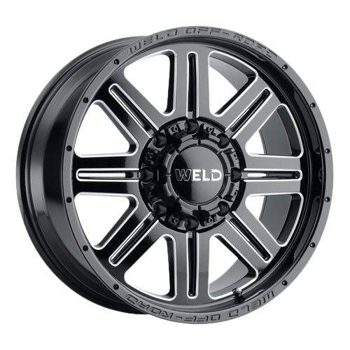 WELD Off-Road Chasm 8x170 18x10 -18 Gloss Black/Milled Windows
