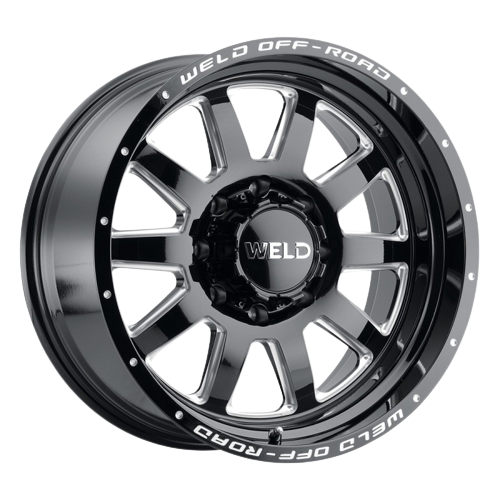 WELD Off-Road Stealth 8x180 18x9 +20 Gloss Black/Milled