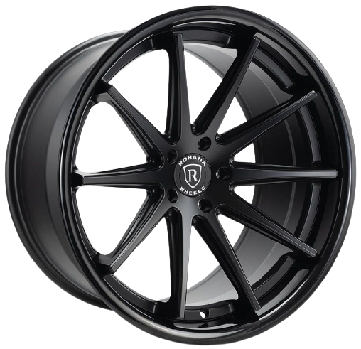 Rohana RFC10 5x112 20x11+28 Machine Black/Chrome Lip