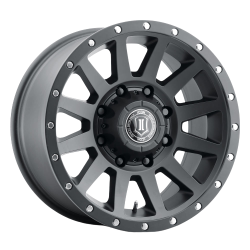 Icon Alloys COMPRESSION HD 8 x 6.5 18x9+12 Satin Black