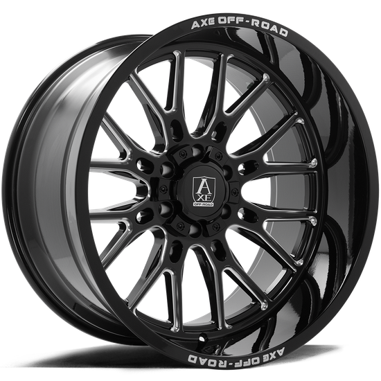 Axe ATLAS 6x135/6x139.7 26X12 -44 GLOSS BLACK MILLED