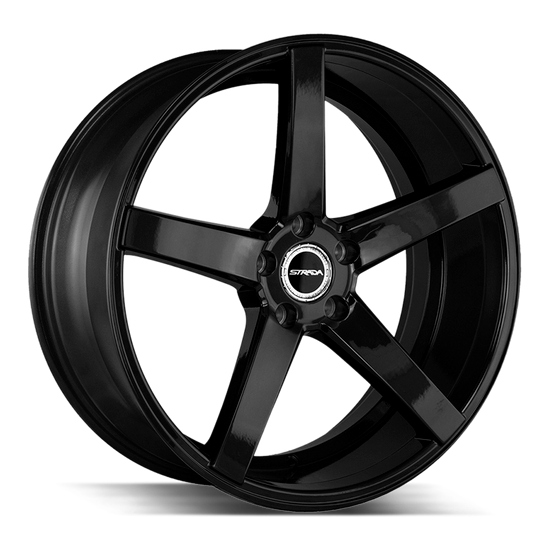 Strada Perfetto 5x114.3 22x8.5 +40 Gloss Black