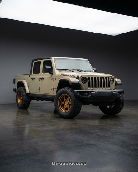 2023 Jeep Gladiator on 9Six9 Wheels SIX-1 Deep wheels - visualization by THREEPIECE.US