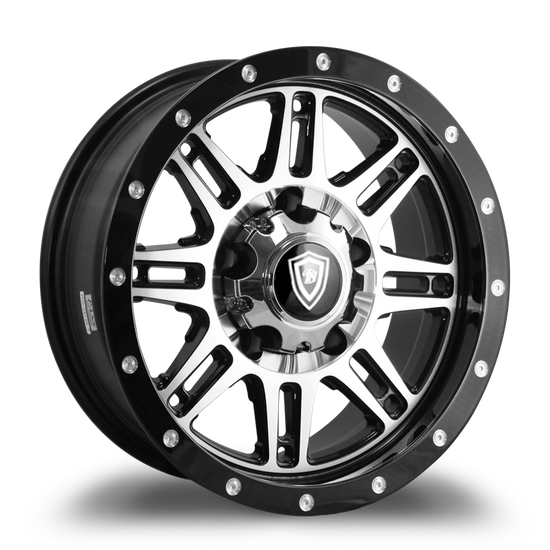WHITE DIAMOND W3310 5x114.3 16x8-10 BLACK / MACHINED