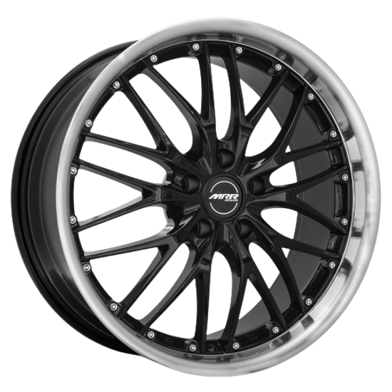 MRR GT1 5x100 - 5x120.65 18x9.5  +24-45 Black Machine Lip