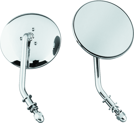Bikers Choice 65-Up Chrome 4 Inch Round Short Stem Mirror Right Custom - 489711 Photo - Primary