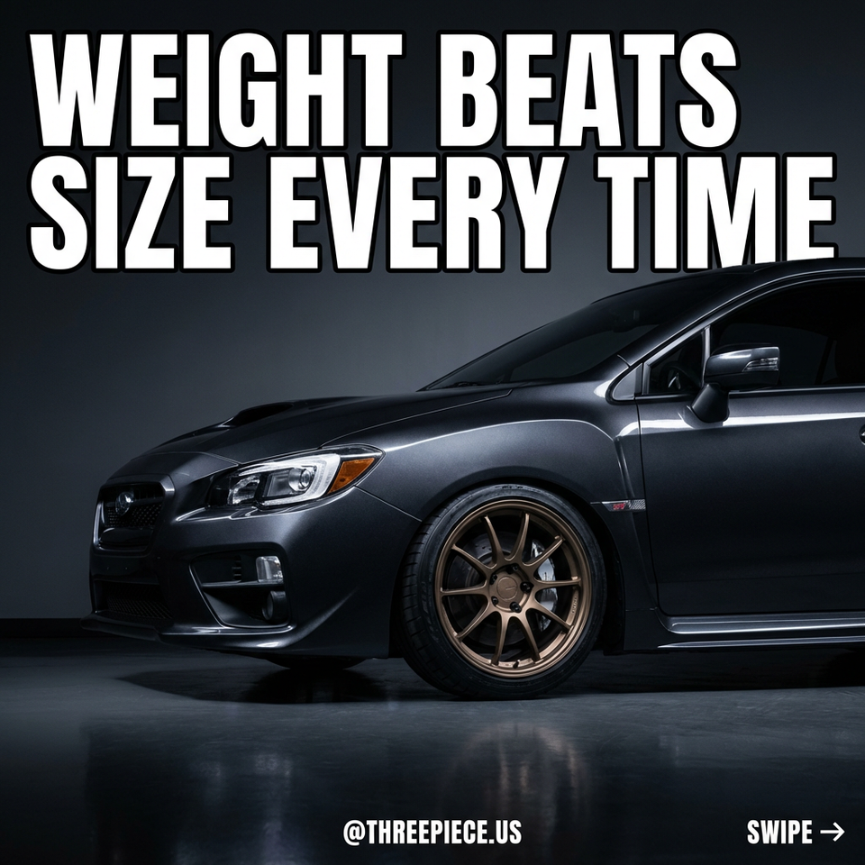 Why Wheel Weight Matters More Than Size: 2 Pounds = 8 Pounds Physics