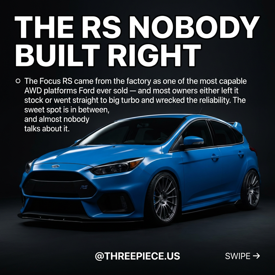Ford Focus RS Mk3 Build Guide: 2.3L EcoBoost Mod Order