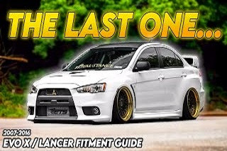 EVO X & 9th gen Lancer wheel fitment guide