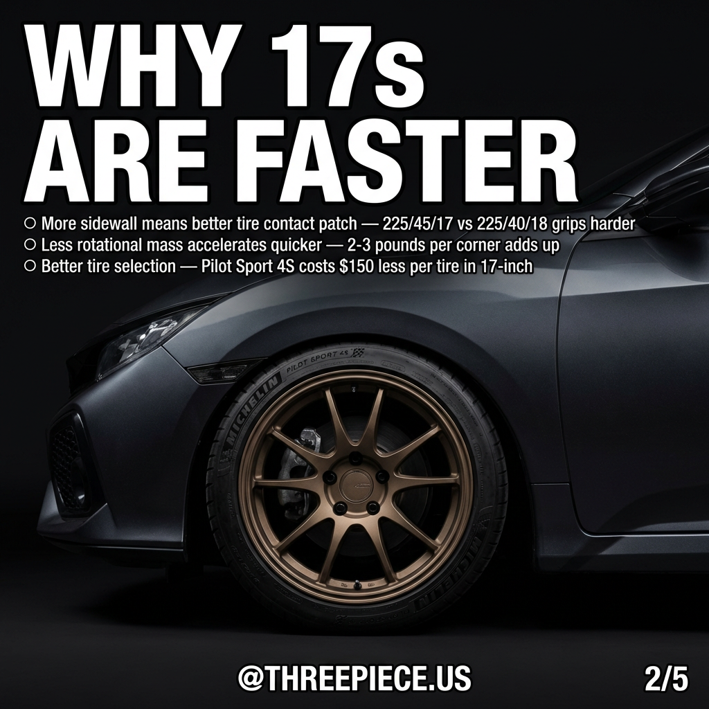 17-Inch vs 18-Inch Wheels: Why Bigger Kills | ThreePiece.us - Threepieceus