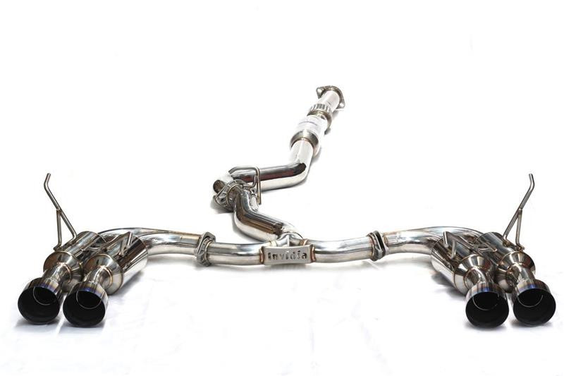 Invidia Gemini R400 Quad Stainless Steel Tip Cat-Back for 2015+ WRX STI