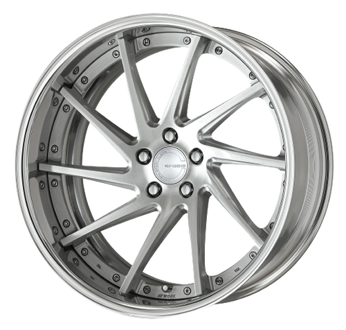 Work Gnosis Cvs 5x115 19x8+22 A Disk Brush Silver Clear