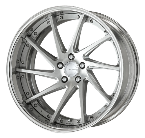 Work Gnosis Cvs 5x120 19x8+30 W Disk Brush Silver Clear
