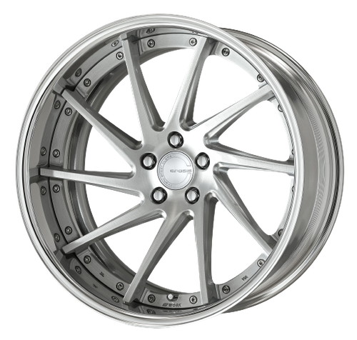 Work Gnosis Cvs 5x120 19x10+12 A Disk Brush Silver Clear