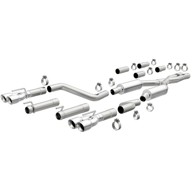MagnaFlow 19367 Challenger 3in quad tip cat-back exhaust polished stainless