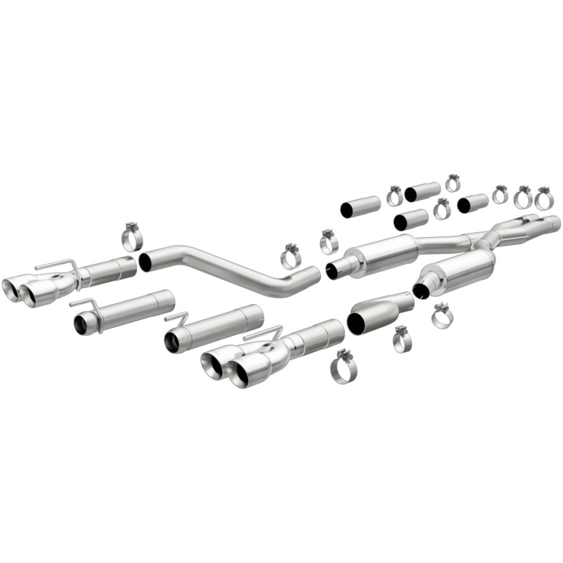 MagnaFlow Challenger cat-back exhaust mounted view