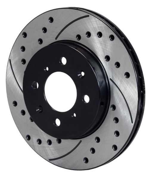 Wilwood Rotor-SV-SRP 72 Iron-LH-BLK-Drill 14.00 x 1.25 - 12 on 8.75in main image 1