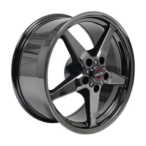 Race Star 92 Drag Star 5x120.65 18x8.5 +17 Dark Star Chrome