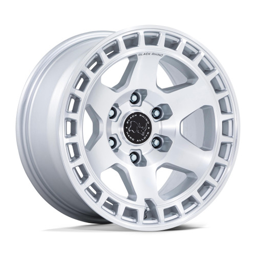 Black Rhino Hard Alloys BR022 BAHARI 6X135 17x9 +40 GLOSS SILVER W/ MACHINED FACE