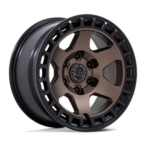 Black Rhino Hard Alloys BR022 BAHARI 5X127 17x8.5 +25 BURNT BRONZE W/ MATTE BLACK LIP