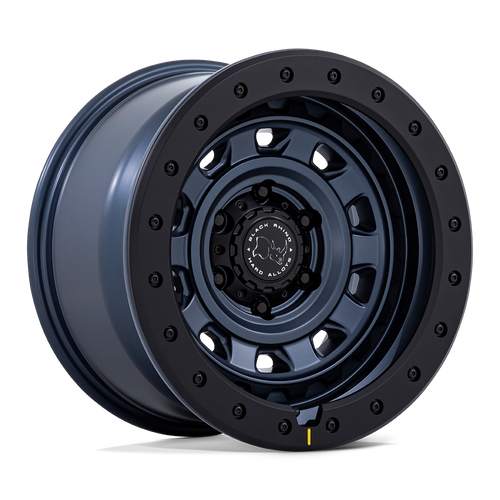 Black Rhino Hard Alloys BR023 XPLORER 6X135 17x9 +12 METALLIC BLUE W/ MATTE BLACK LIP
