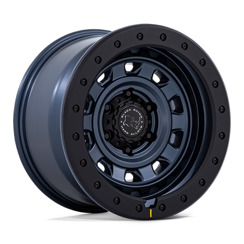 Black Rhino Hard Alloys BR023 XPLORER 6X114.3 17x9 +12 METALLIC BLUE W/ MATTE BLACK LIP