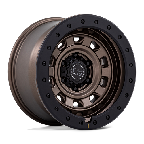 Black Rhino Hard Alloys BR023 XPLORER 6X135 17x9 +12 BURNT BRONZE W/ MATTE BLACK LIP