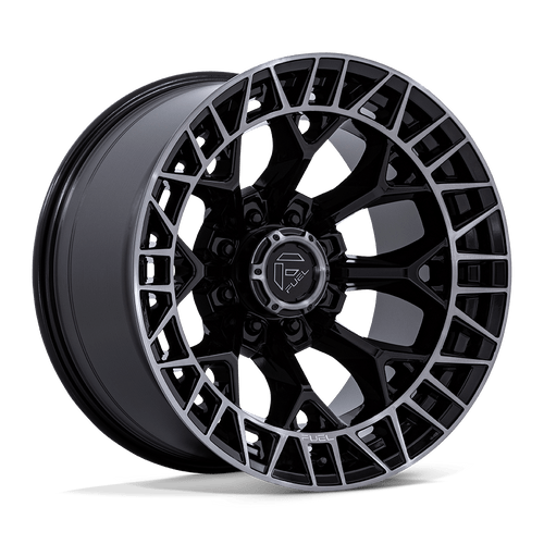 Fuel 1PC FC873 CHARGER 8X170 22x12 -44 GLOSS BLACK BRUSHED FACE DARK TINT