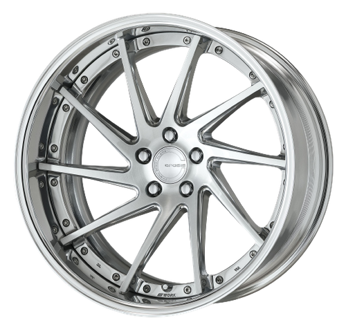 Work Gnosis Cvs 5x115 19x8+0 O Disk Composite Buffed And Brushed