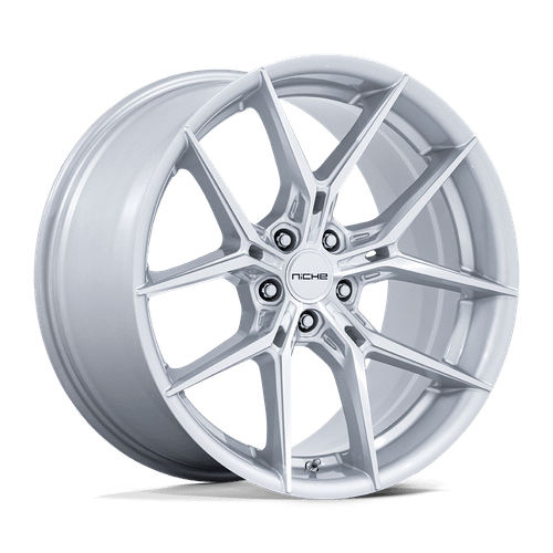 Niche 1PC NC279 PRODIGY 5 5X112 19x8.5 +35 SILVER WITH MACHINED FACE
