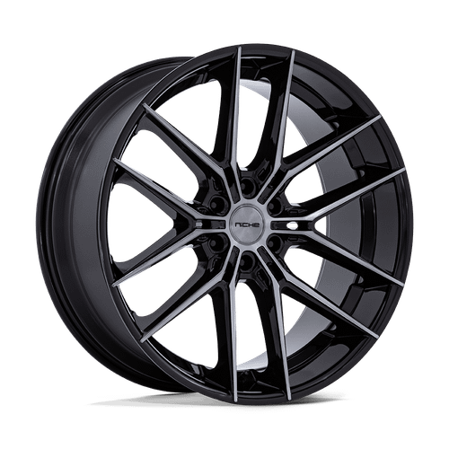 Niche 1PC NC280 PRODIGY 6 6X135 26x10 +25 GLOSS BLACK DARK TINTED CLEAR