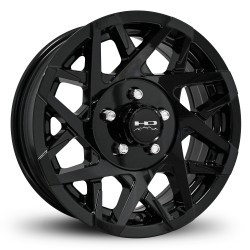 HD Trailer Wheels Canyon Trailer 8X165 16x6 +0 Gloss Black Milled Face