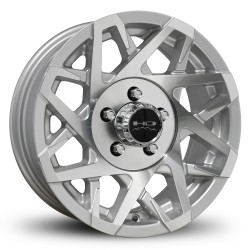 HD Trailer Wheels Canyon Trailer 5x114.3 14x5.5 0 Gloss Silver Machined Face