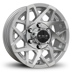 HD Trailer Wheels Canyon Trailer 6x139.7 15x6 0 Gloss Silver Machined Face