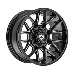 Gear Off Road 768BM 8X170/8X170 20x9 +18 Gloss Black Milled